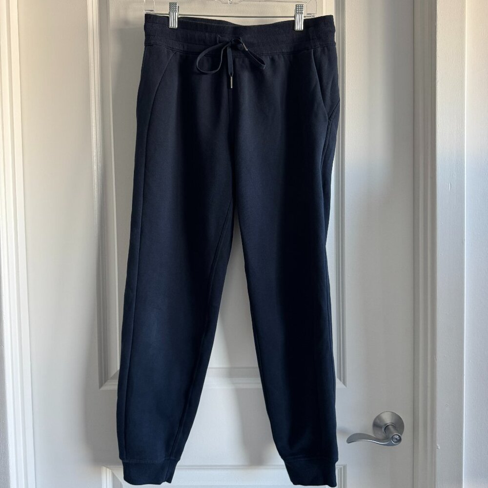 Size 8 - Lululemon Athletica Navy Scuba Joggers Full Length